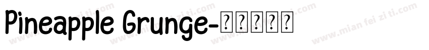 Pineapple Grunge字体转换